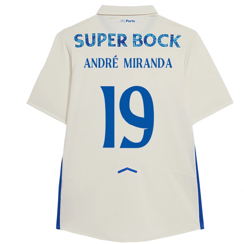 Danxen Męski André Miranda #19 Biało-Niebieski Trzeci Komplet Koszulka 2025/26 Koszulki Klubowe