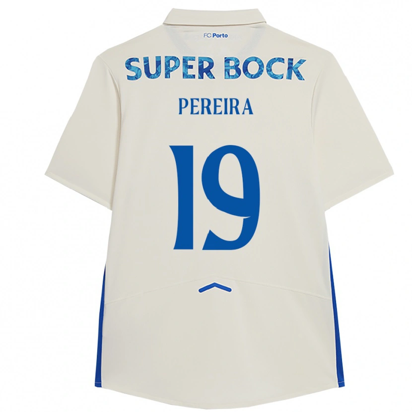 Danxen Męski João Pereira #19 Biało-Niebieski Trzeci Komplet Koszulka 2025/26 Koszulki Klubowe