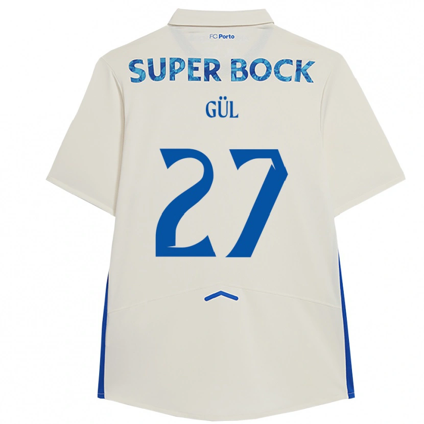 Danxen Męski Deniz Gül #27 Biało-Niebieski Trzeci Komplet Koszulka 2025/26 Koszulki Klubowe