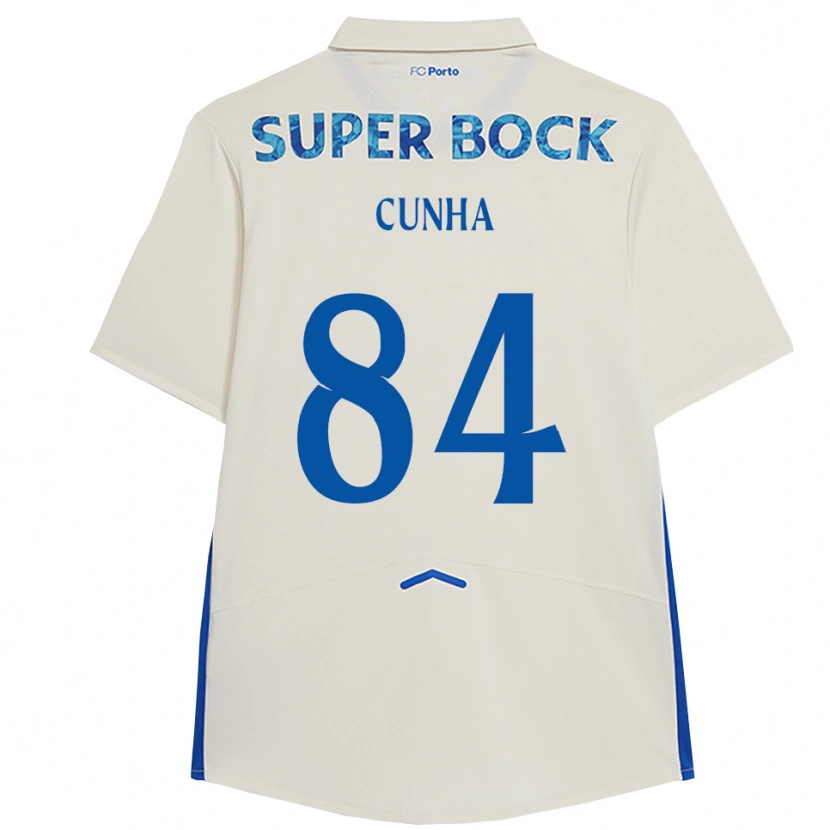 Danxen Męski Martim Cunha #84 Biało-Niebieski Trzeci Komplet Koszulka 2025/26 Koszulki Klubowe