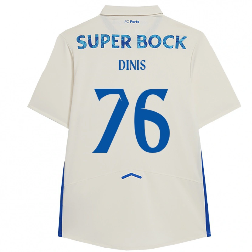 Danxen Męski Dinis #76 Biało-Niebieski Trzeci Komplet Koszulka 2025/26 Koszulki Klubowe