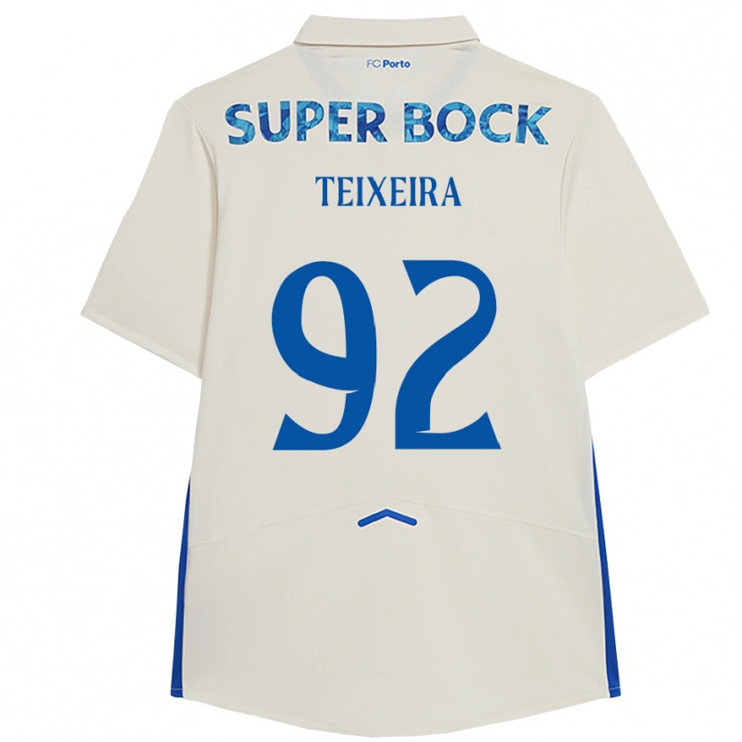Danxen Męski João Teixeira #92 Biało-Niebieski Trzeci Komplet Koszulka 2025/26 Koszulki Klubowe