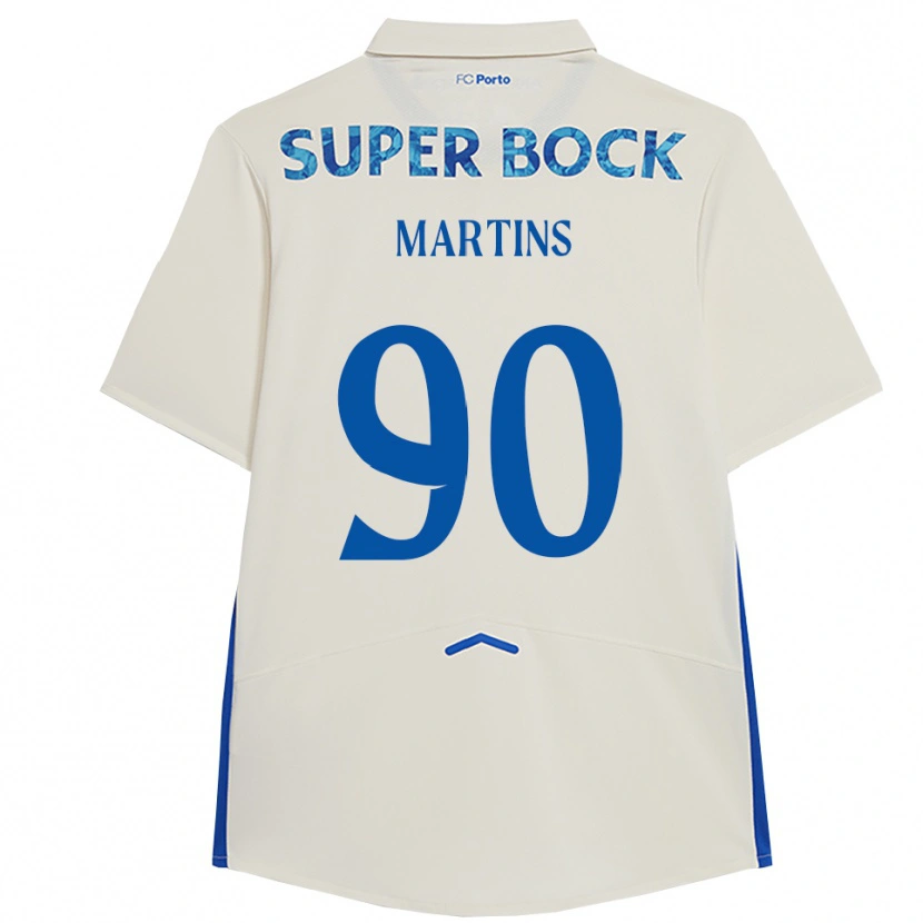 Danxen Męski Gil Martins #90 Biało-Niebieski Trzeci Komplet Koszulka 2025/26 Koszulki Klubowe
