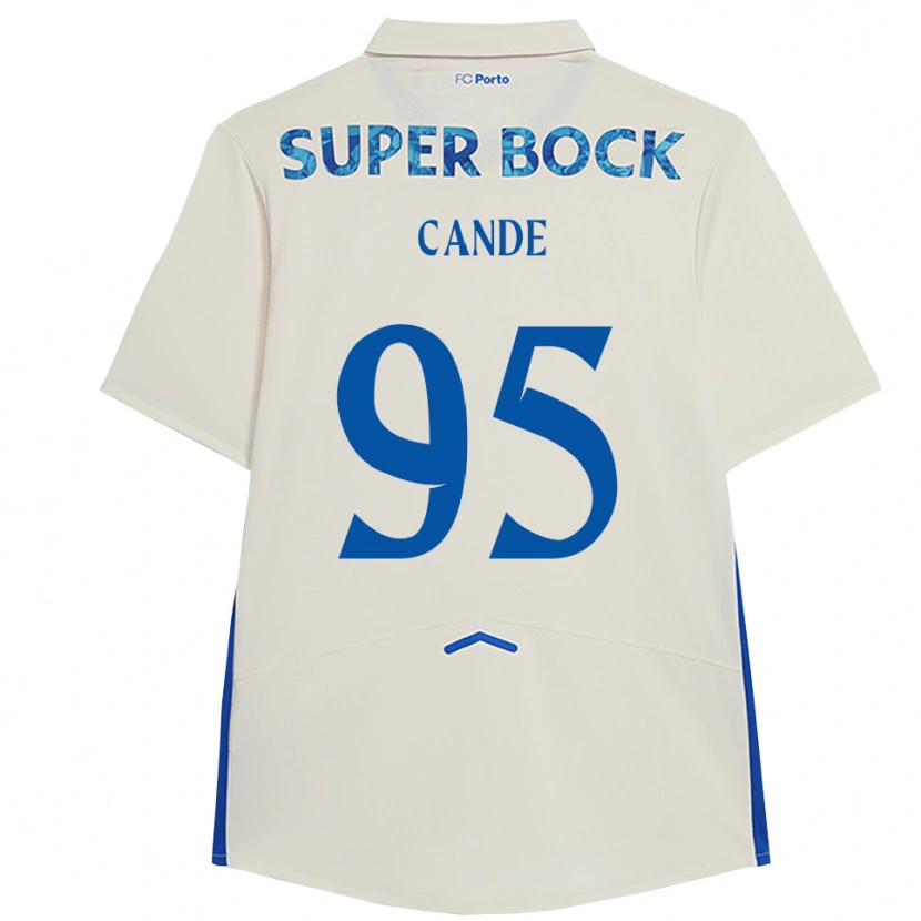 Danxen Męski Anhá Cande #95 Biało-Niebieski Trzeci Komplet Koszulka 2025/26 Koszulki Klubowe