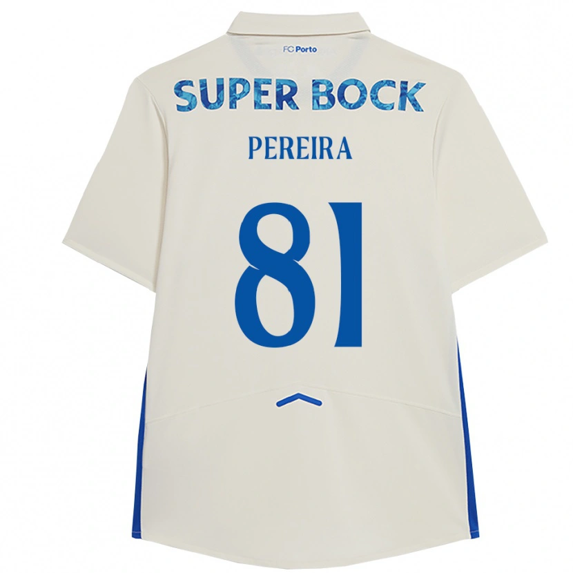 Danxen Męski Martim Pereira #81 Biało-Niebieski Trzeci Komplet Koszulka 2025/26 Koszulki Klubowe