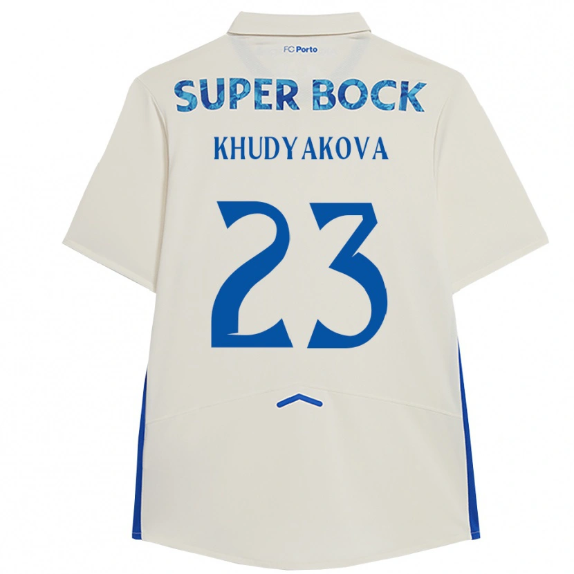 Danxen Męski Verónica Khudyakova #23 Biało-Niebieski Trzeci Komplet Koszulka 2025/26 Koszulki Klubowe