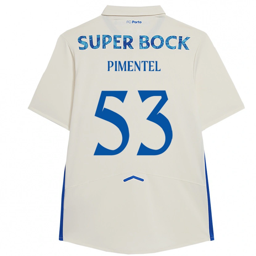 Danxen Męski Eric Pimentel #53 Biało-Niebieski Trzeci Komplet Koszulka 2025/26 Koszulki Klubowe
