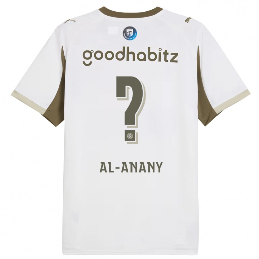 Danxen Męski Yousif Al-Anany #0 Biało-Szary Trzeci Komplet Koszulka 2025/26 Koszulki Klubowe
