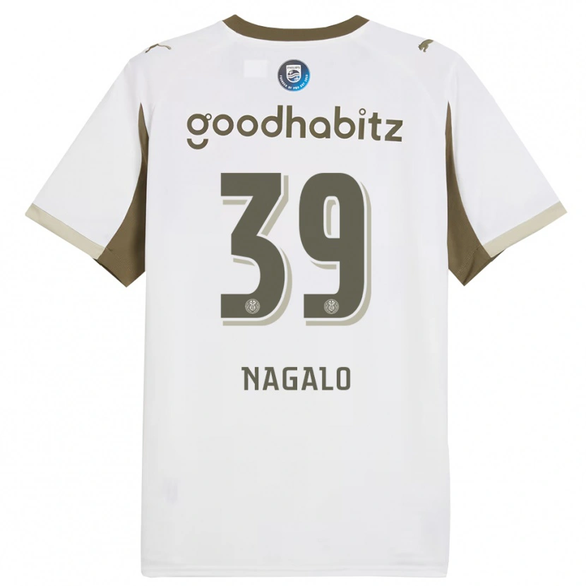 Danxen Męski Adamo Nagalo #39 Biało-Szary Trzeci Komplet Koszulka 2025/26 Koszulki Klubowe