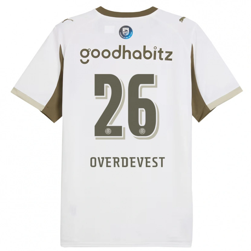 Danxen Męski Marco Overdevest #26 Biało-Szary Trzeci Komplet Koszulka 2025/26 Koszulki Klubowe