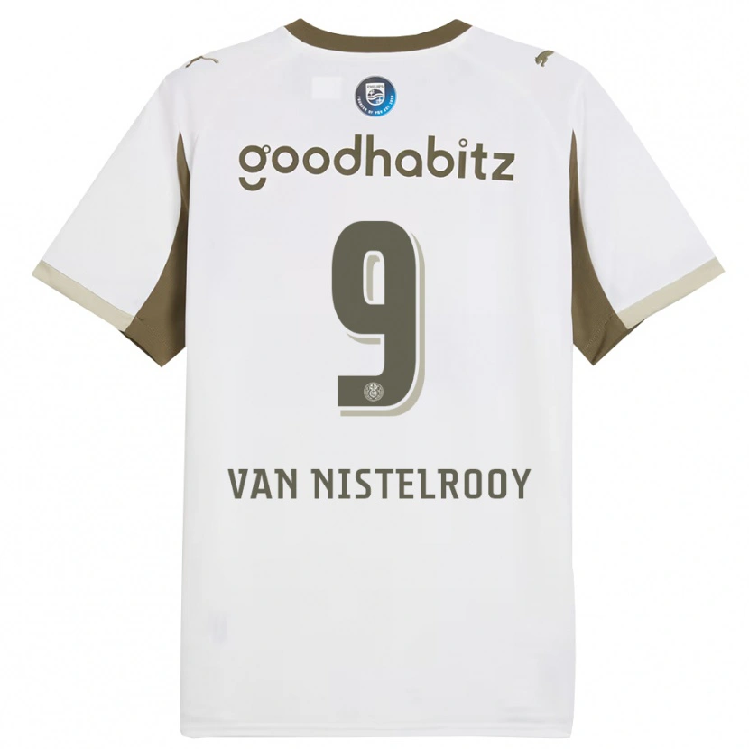 Danxen Męski Liam Van Nistelrooy #9 Biało-Szary Trzeci Komplet Koszulka 2025/26 Koszulki Klubowe