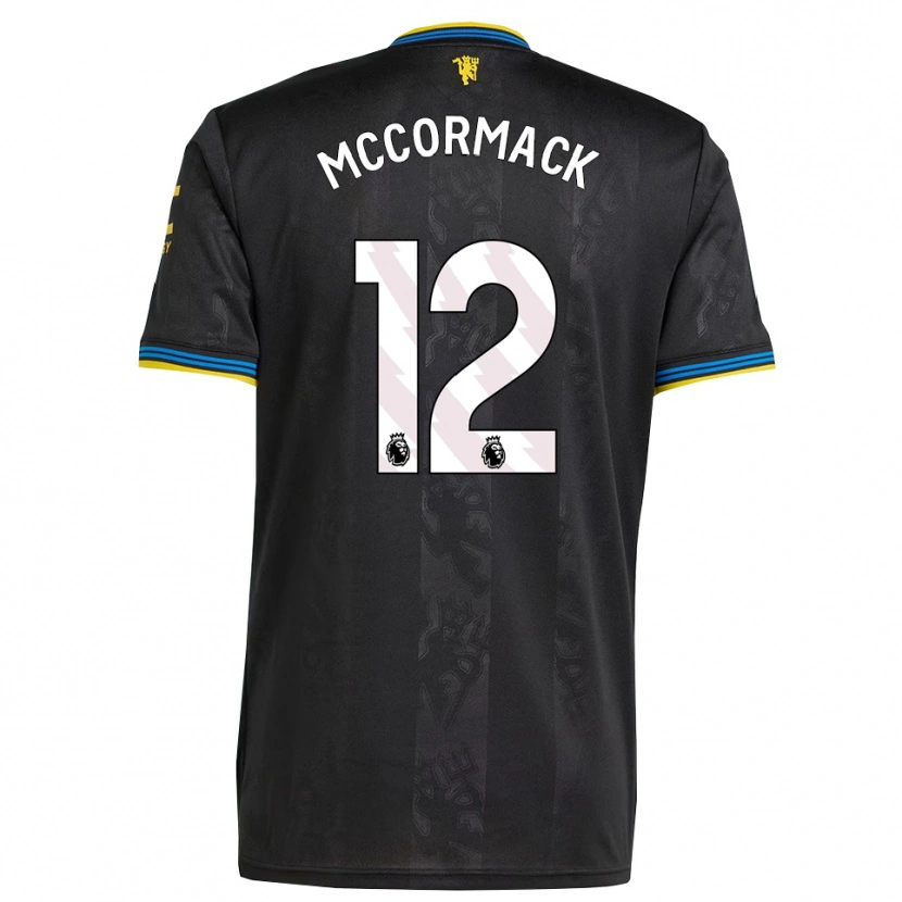 Danxen Męski Rafe Mccormack #12 Czarno-Żółto-Niebieski Trzeci Komplet Koszulka 2025/26 Koszulki Klubowe