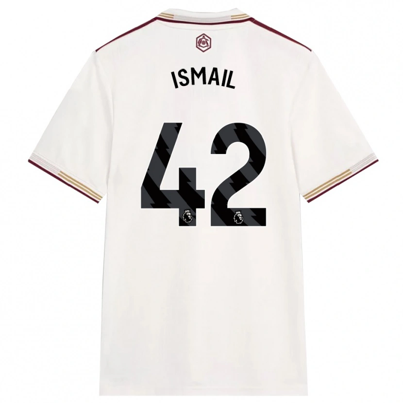 Danxen Męski Cam'ron Ismail #42 Złamana Biel Burgund Trzeci Komplet Koszulka 2025/26 Koszulki Klubowe