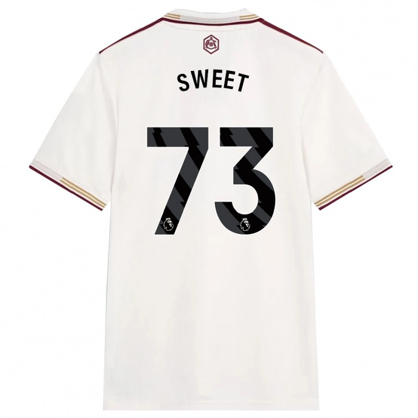 Danxen Męski James Sweet #73 Złamana Biel Burgund Trzeci Komplet Koszulka 2025/26 Koszulki Klubowe