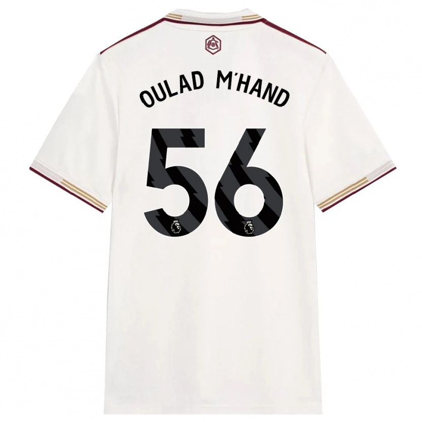 Danxen Męski Salah-Eddine Oulad M'hand #56 Złamana Biel Burgund Trzeci Komplet Koszulka 2025/26 Koszulki Klubowe