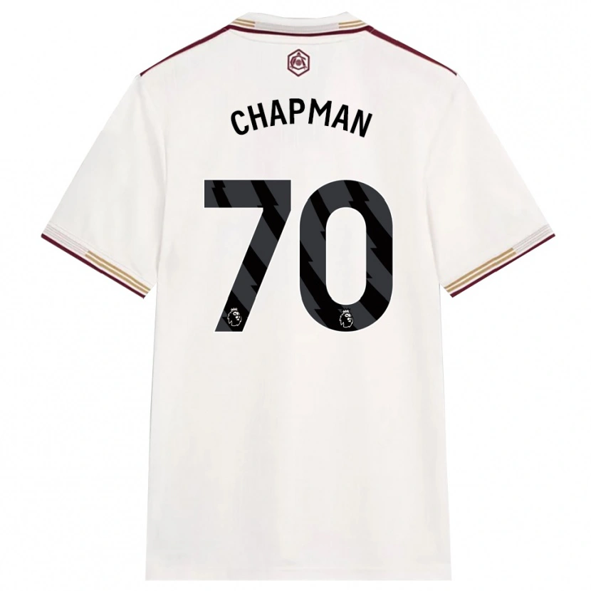 Danxen Męski Samuel Chapman #70 Złamana Biel Burgund Trzeci Komplet Koszulka 2025/26 Koszulki Klubowe