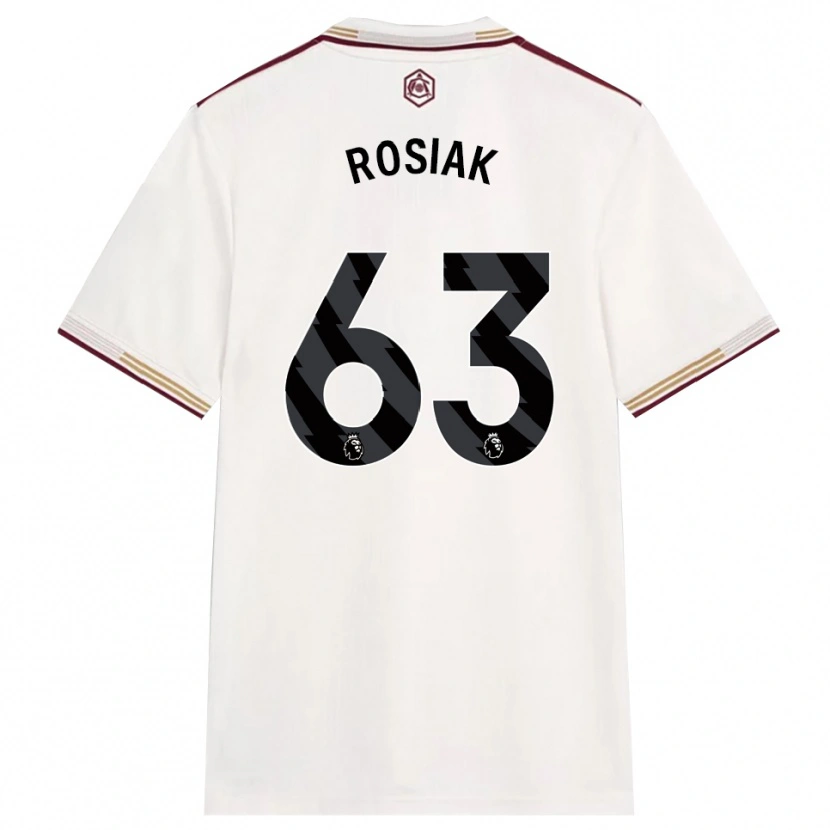 Danxen Męski Michal Rosiak #63 Złamana Biel Burgund Trzeci Komplet Koszulka 2025/26 Koszulki Klubowe