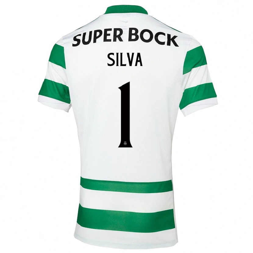 Danxen Kobiety Rui Silva #1 Zielono-Biały Domowa Koszulka 2025/26 Koszulki Klubowe