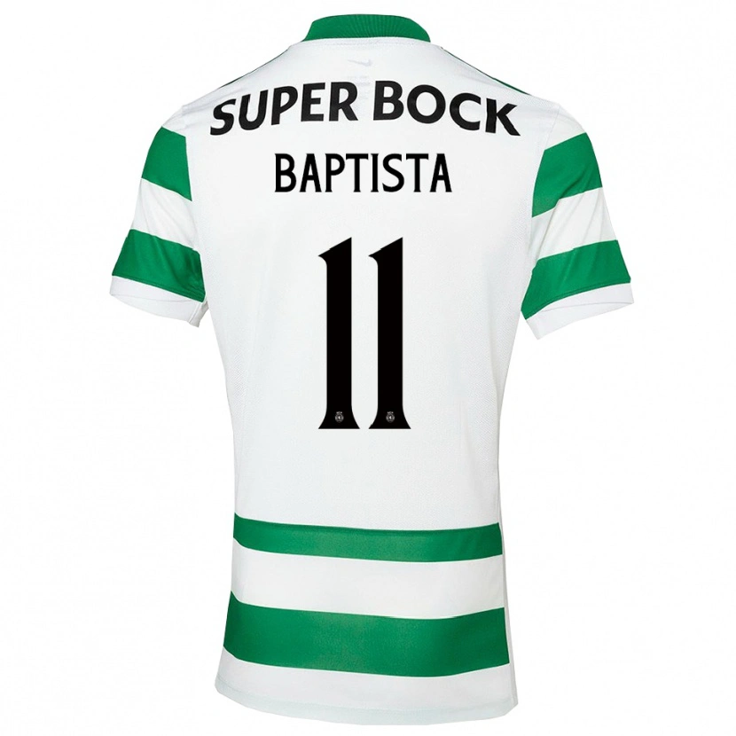 Danxen Kobiety Brandão Baptista #11 Zielono-Biały Domowa Koszulka 2025/26 Koszulki Klubowe
