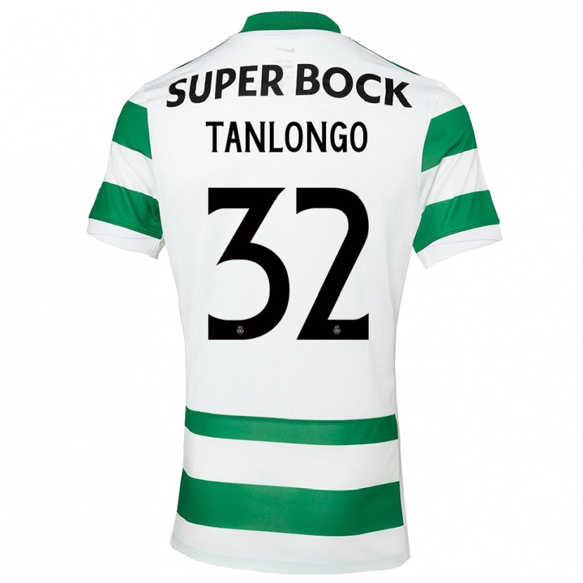 Danxen Kobiety Mateo Tanlongo #32 Zielono-Biały Domowa Koszulka 2025/26 Koszulki Klubowe
