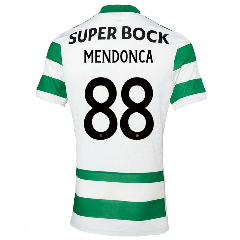 Danxen Kobiety Manuel Mendonça #88 Zielono-Biały Domowa Koszulka 2025/26 Koszulki Klubowe