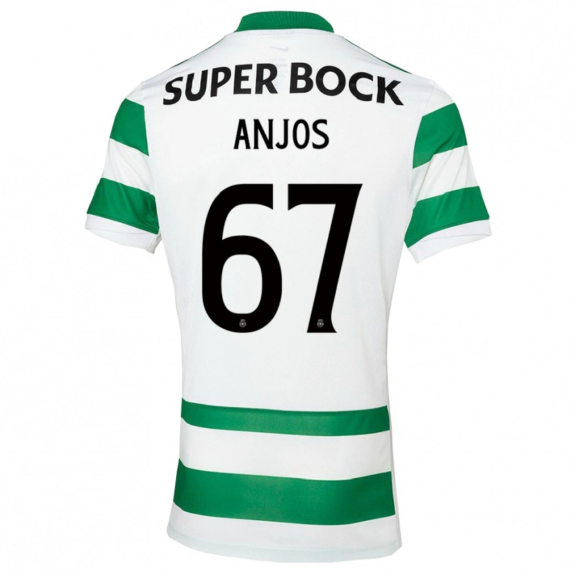 Danxen Kobiety Lucas Anjos #67 Zielono-Biały Domowa Koszulka 2025/26 Koszulki Klubowe