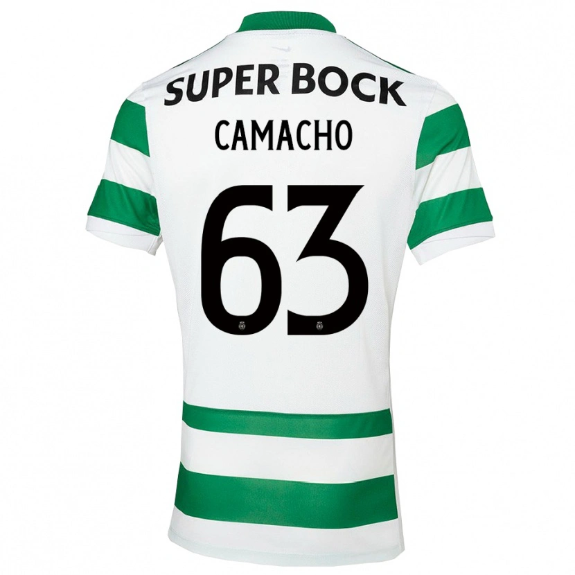 Danxen Kobiety Rafael Camacho #63 Zielono-Biały Domowa Koszulka 2025/26 Koszulki Klubowe