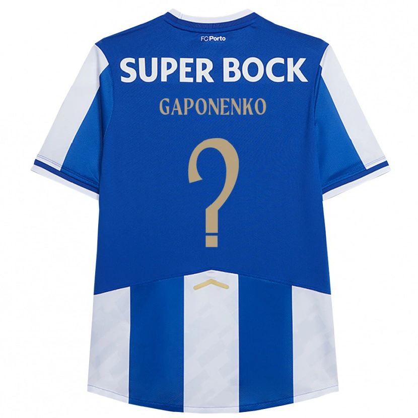 Danxen Kobiety Artem Gaponenko #0 Niebiesko-Biały Domowa Koszulka 2025/26 Koszulki Klubowe