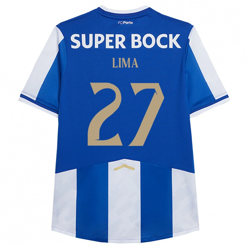 Danxen Kobiety Cláudia Lima #27 Niebiesko-Biały Domowa Koszulka 2025/26 Koszulki Klubowe