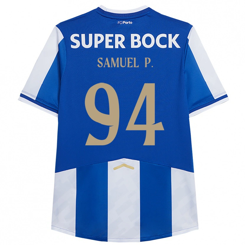 Danxen Kobiety Samuel #94 Niebiesko-Biały Domowa Koszulka 2025/26 Koszulki Klubowe