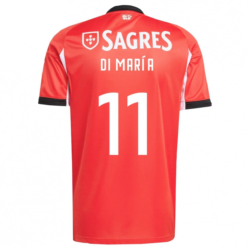 Danxen Kobiety Angel Di Maria #11 Czerwono-Biały Domowa Koszulka 2025/26 Koszulki Klubowe