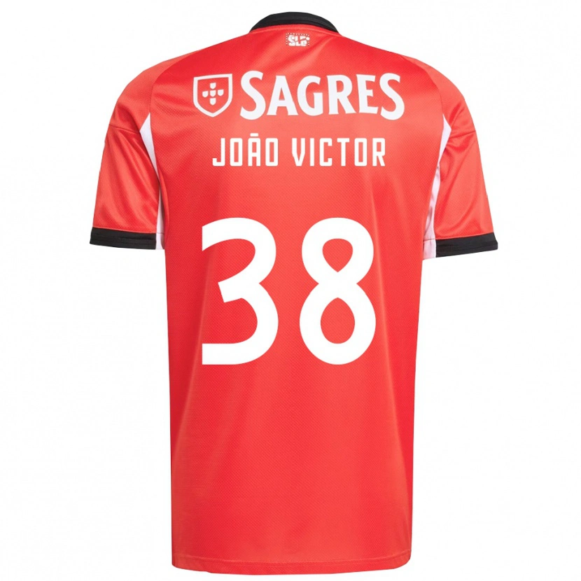 Danxen Kobiety Joao Victor #38 Czerwono-Biały Domowa Koszulka 2025/26 Koszulki Klubowe