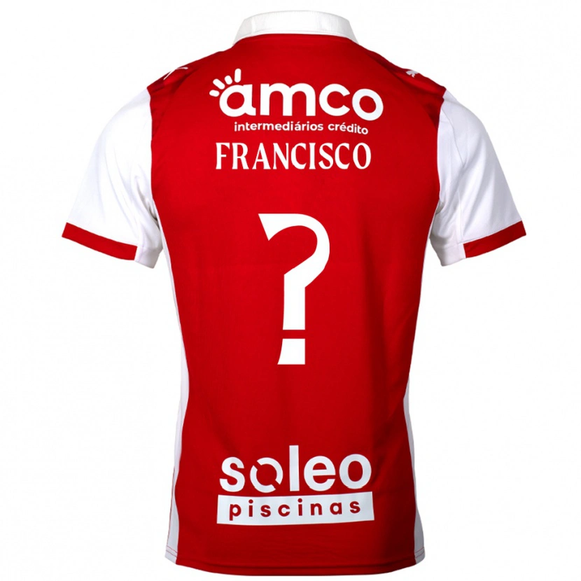 Danxen Kobiety Martim Francisco #0 Czerwono-Biały Domowa Koszulka 2025/26 Koszulki Klubowe