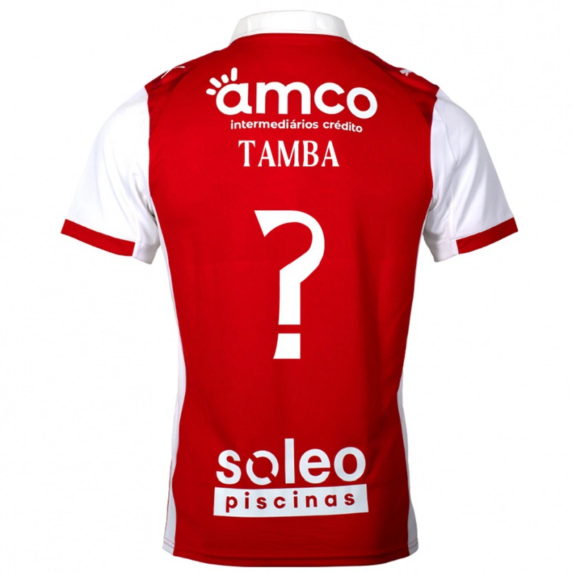 Danxen Kobiety Fabrice Tamba #0 Czerwono-Biały Domowa Koszulka 2025/26 Koszulki Klubowe
