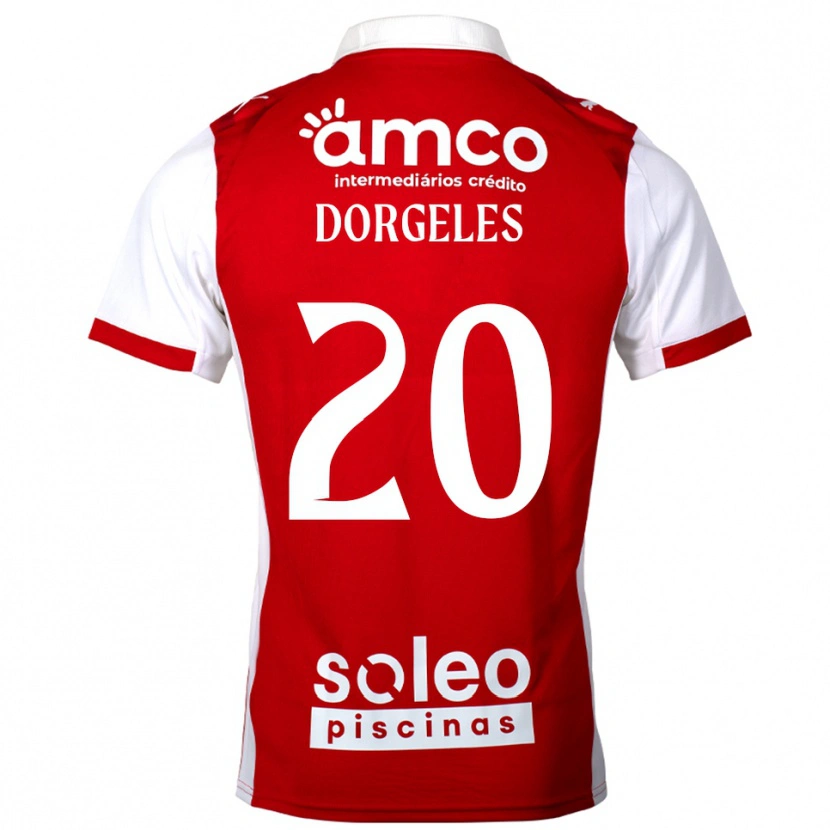 Danxen Kobiety Mario Dorgeles #20 Czerwono-Biały Domowa Koszulka 2025/26 Koszulki Klubowe