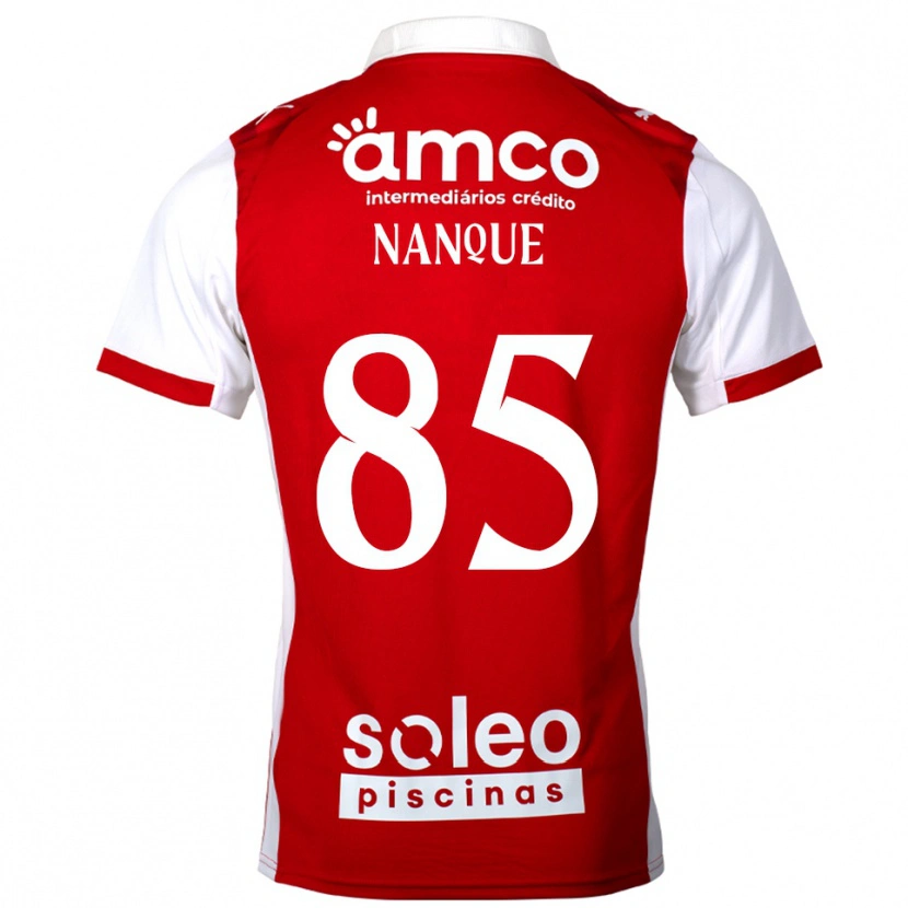 Danxen Kobiety Edgar Nanque #85 Czerwono-Biały Domowa Koszulka 2025/26 Koszulki Klubowe