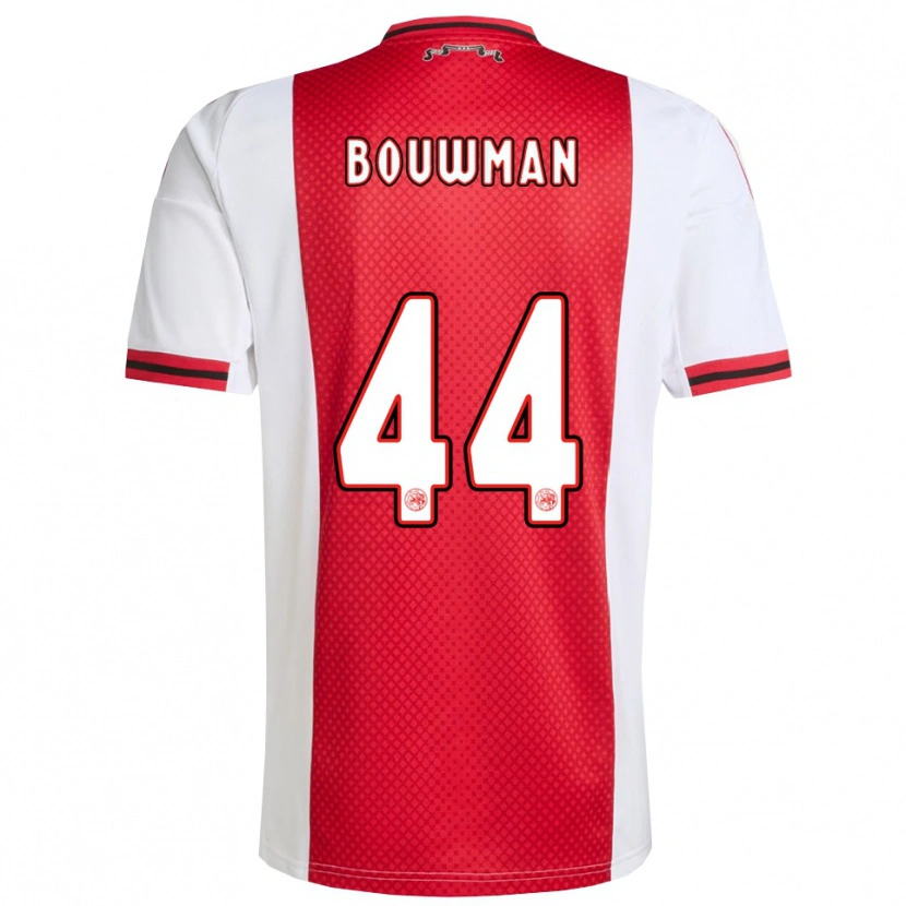 Danxen Kobiety Aaron Bouwman #44 Czerwono-Biały Domowa Koszulka 2025/26 Koszulki Klubowe