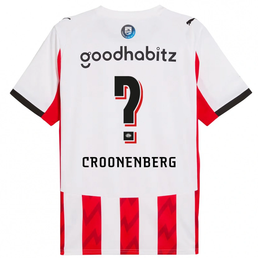 Danxen Kobiety Luca Croonenberg #0 Czerwono-Biały Domowa Koszulka 2025/26 Koszulki Klubowe