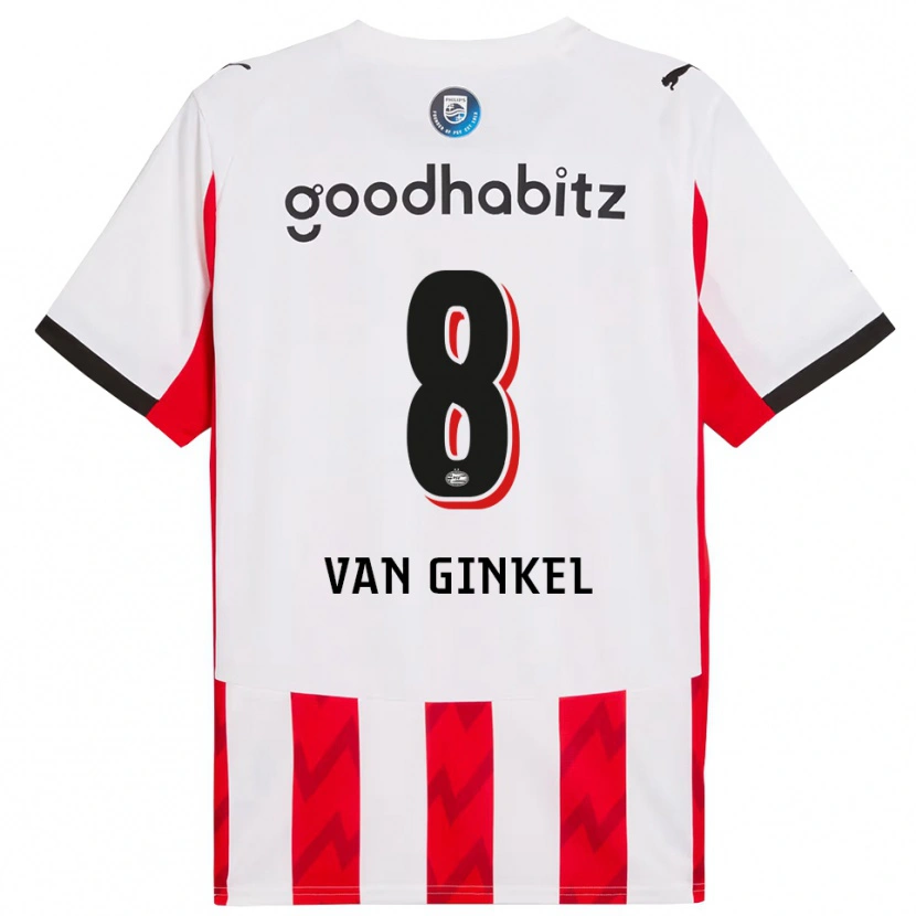 Danxen Kobiety Marco Van Ginkel #8 Czerwono-Biały Domowa Koszulka 2025/26 Koszulki Klubowe