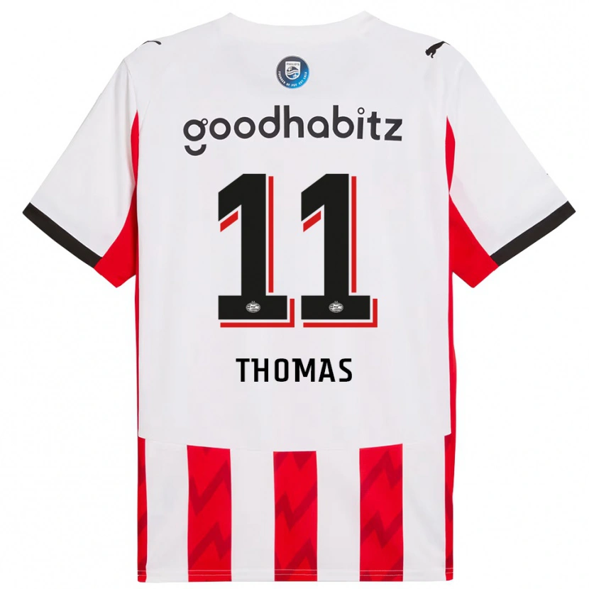 Danxen Kobiety Ayodele Thomas #11 Czerwono-Biały Domowa Koszulka 2025/26 Koszulki Klubowe