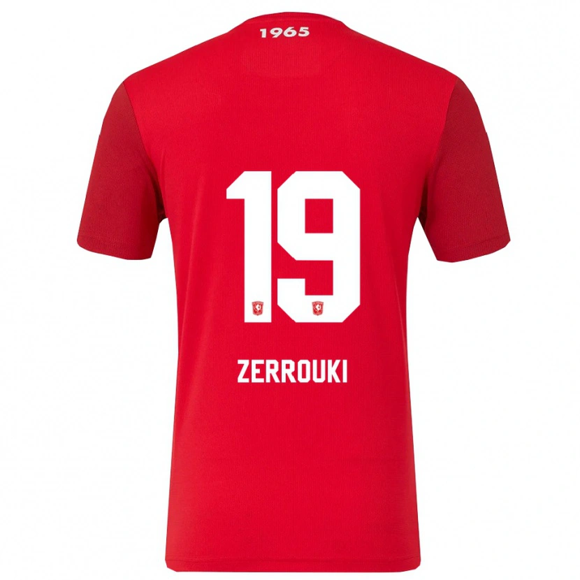 Danxen Kobiety Ramiz Zerrouki #19 Czerwono-Biały Domowa Koszulka 2025/26 Koszulki Klubowe