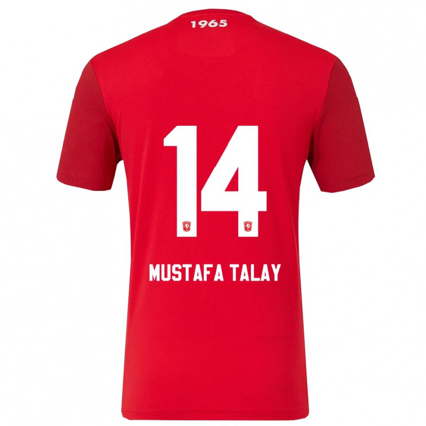 Danxen Kobiety Kaan Mustafa Talay #14 Czerwono-Biały Domowa Koszulka 2025/26 Koszulki Klubowe
