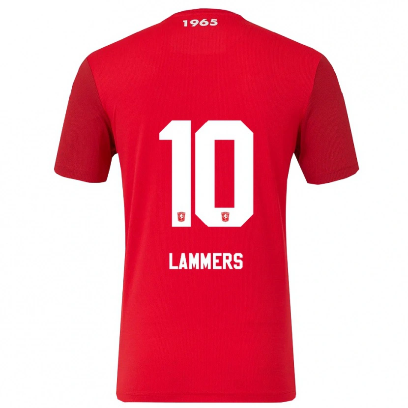 Danxen Kobiety Sam Lammers #10 Czerwono-Biały Domowa Koszulka 2025/26 Koszulki Klubowe
