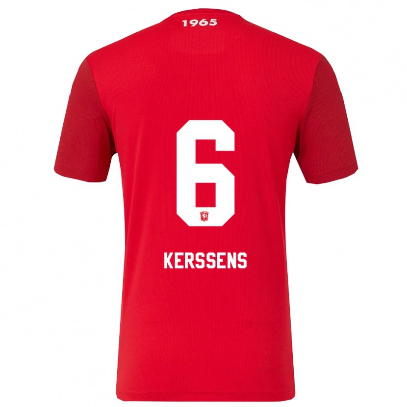Danxen Kobiety Tom Kerssens #6 Czerwono-Biały Domowa Koszulka 2025/26 Koszulki Klubowe