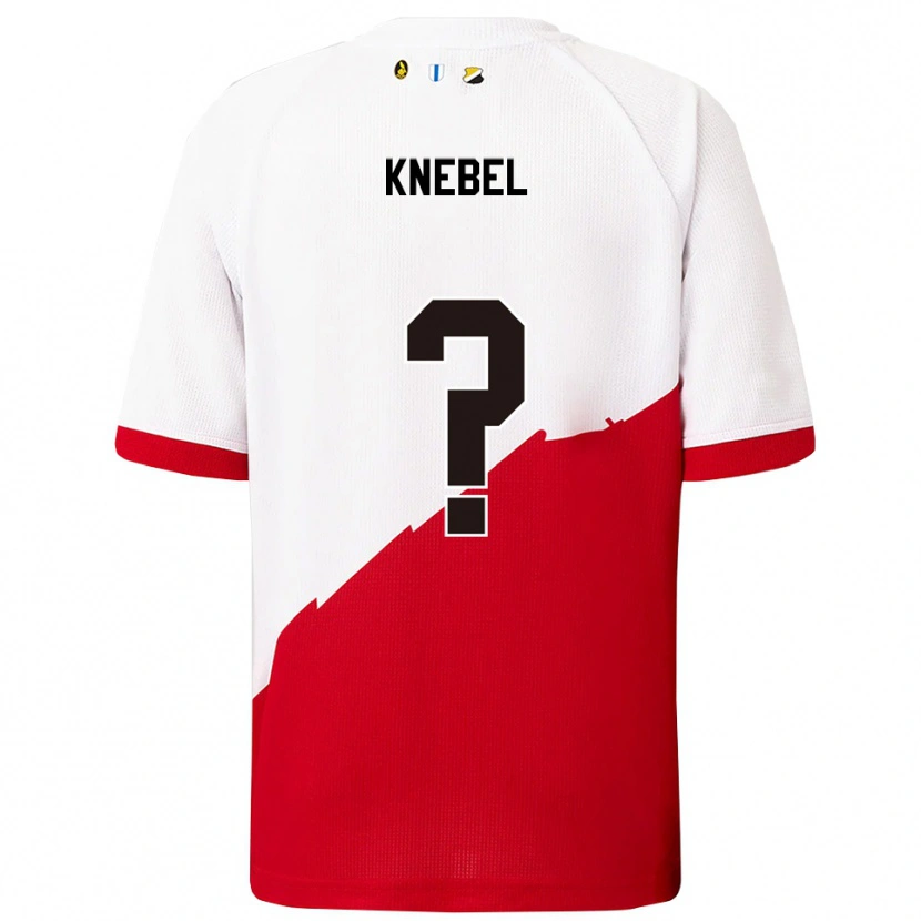 Danxen Kobiety Levi Knebel #0 Biało-Czerwony Domowa Koszulka 2025/26 Koszulki Klubowe