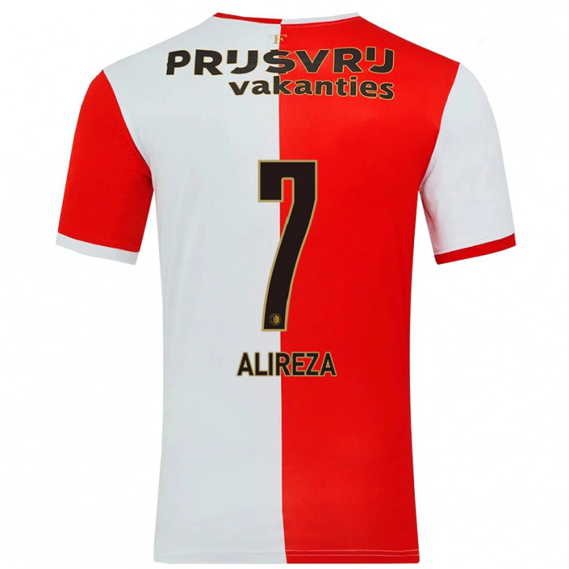Danxen Kobiety Alireza Jahanbakhsh #7 Czerwono-Biały Domowa Koszulka 2025/26 Koszulki Klubowe