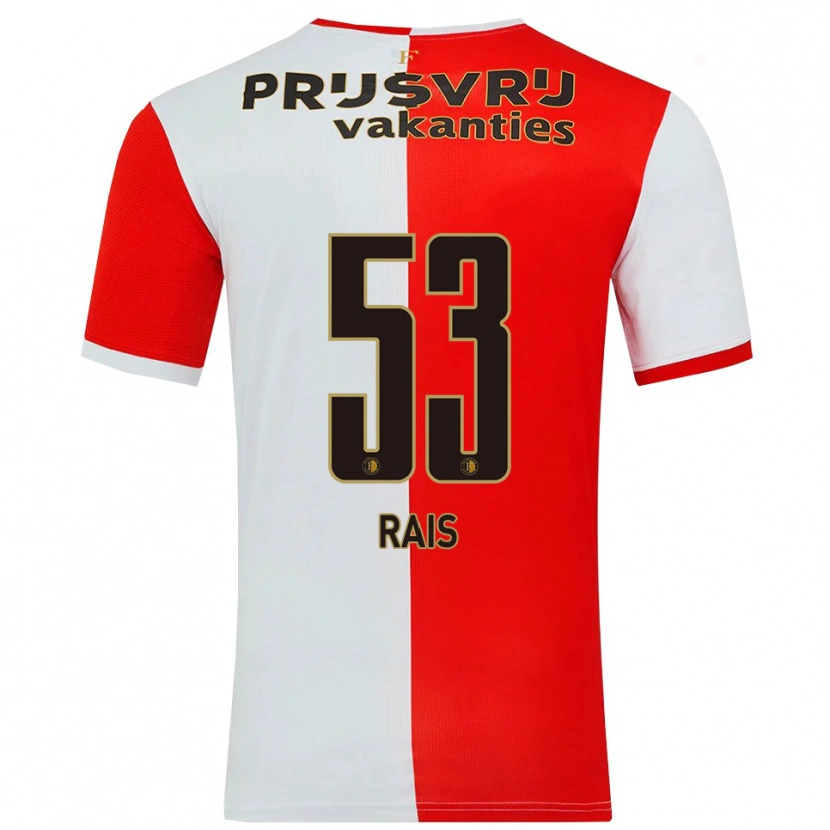 Danxen Kobiety Amir Rais #53 Czerwono-Biały Domowa Koszulka 2025/26 Koszulki Klubowe