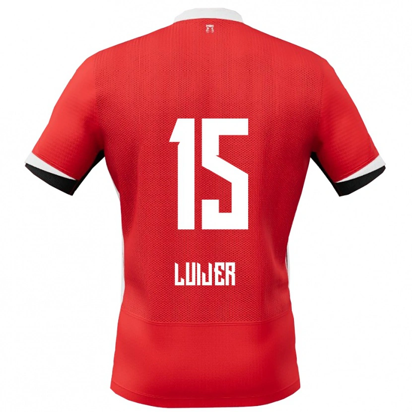 Danxen Kobiety Rick Luijer #15 Czerwono-Biały Domowa Koszulka 2025/26 Koszulki Klubowe