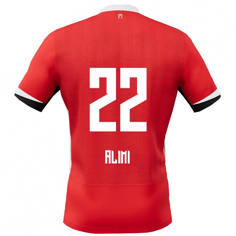 Danxen Kobiety Fadil Alimi #22 Czerwono-Biały Domowa Koszulka 2025/26 Koszulki Klubowe