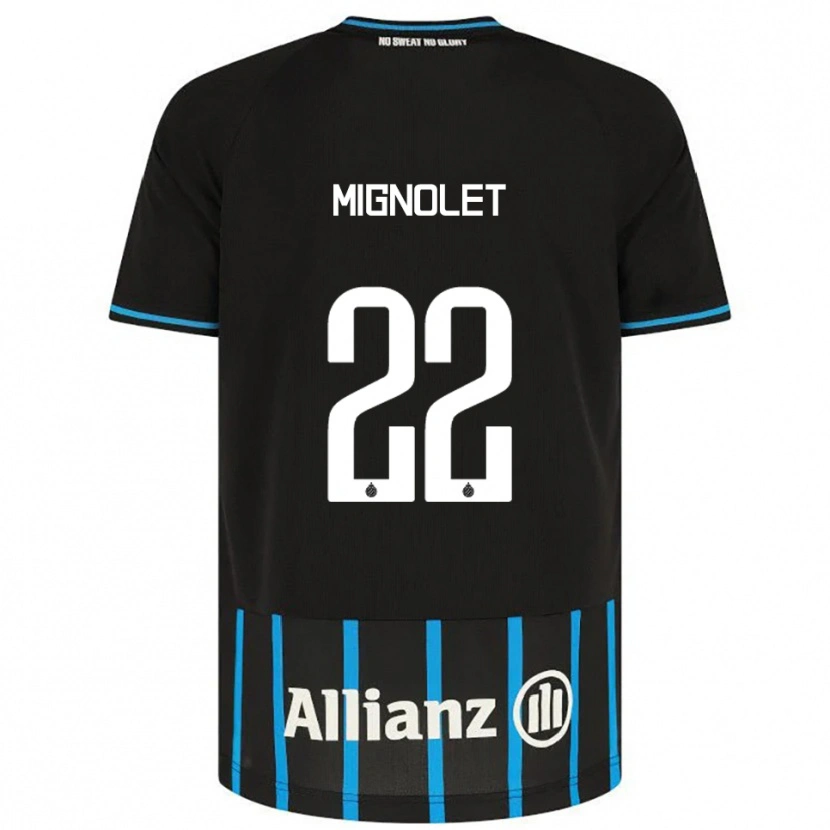 Danxen Kobiety Simon Mignolet #22 Czarno-Niebieski Domowa Koszulka 2025/26 Koszulki Klubowe